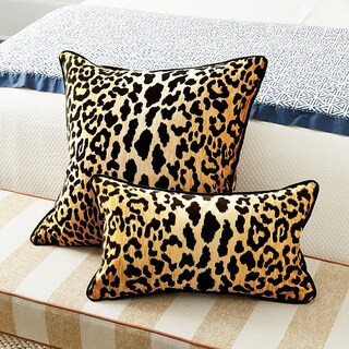 Serengeti Leopard Print Soft Throw Pillow | Ballard Designs, Inc.