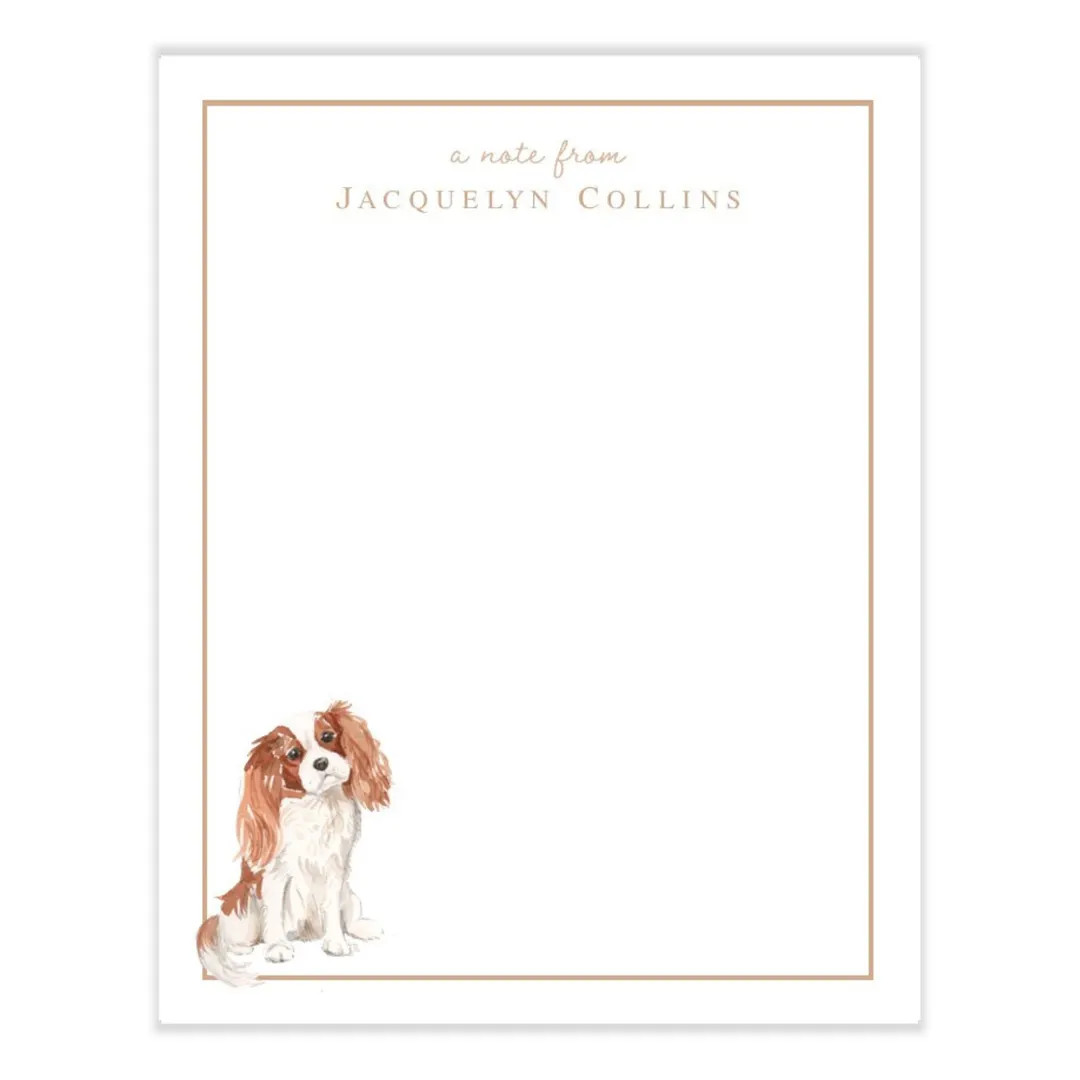 Personalized Dog Notepad | Cavalier King Charles Note Pad | Cavalier King Charles Memo Pad | Cava... | Etsy (US)