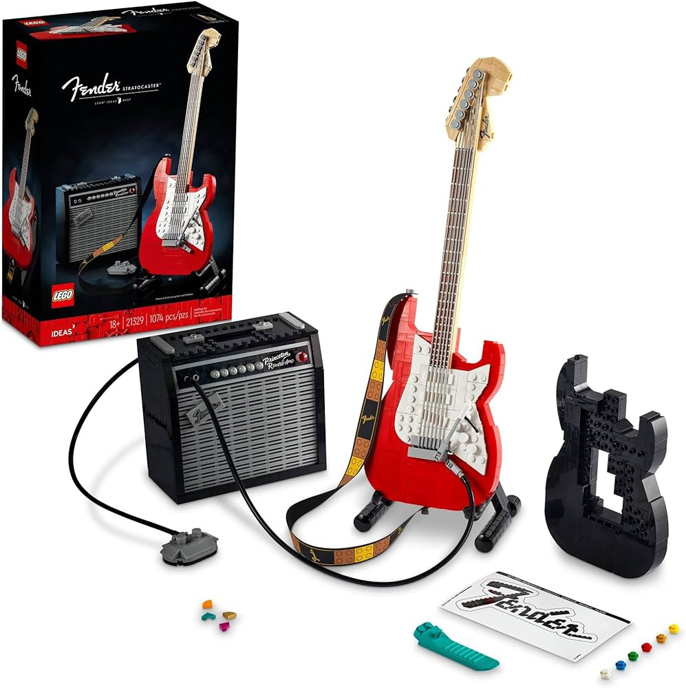 Amazon.com: LEGO Ideas Fender Stratocaster 21329 DIY Guitar Model Building Set for Music Lovers, ... | Amazon (US)