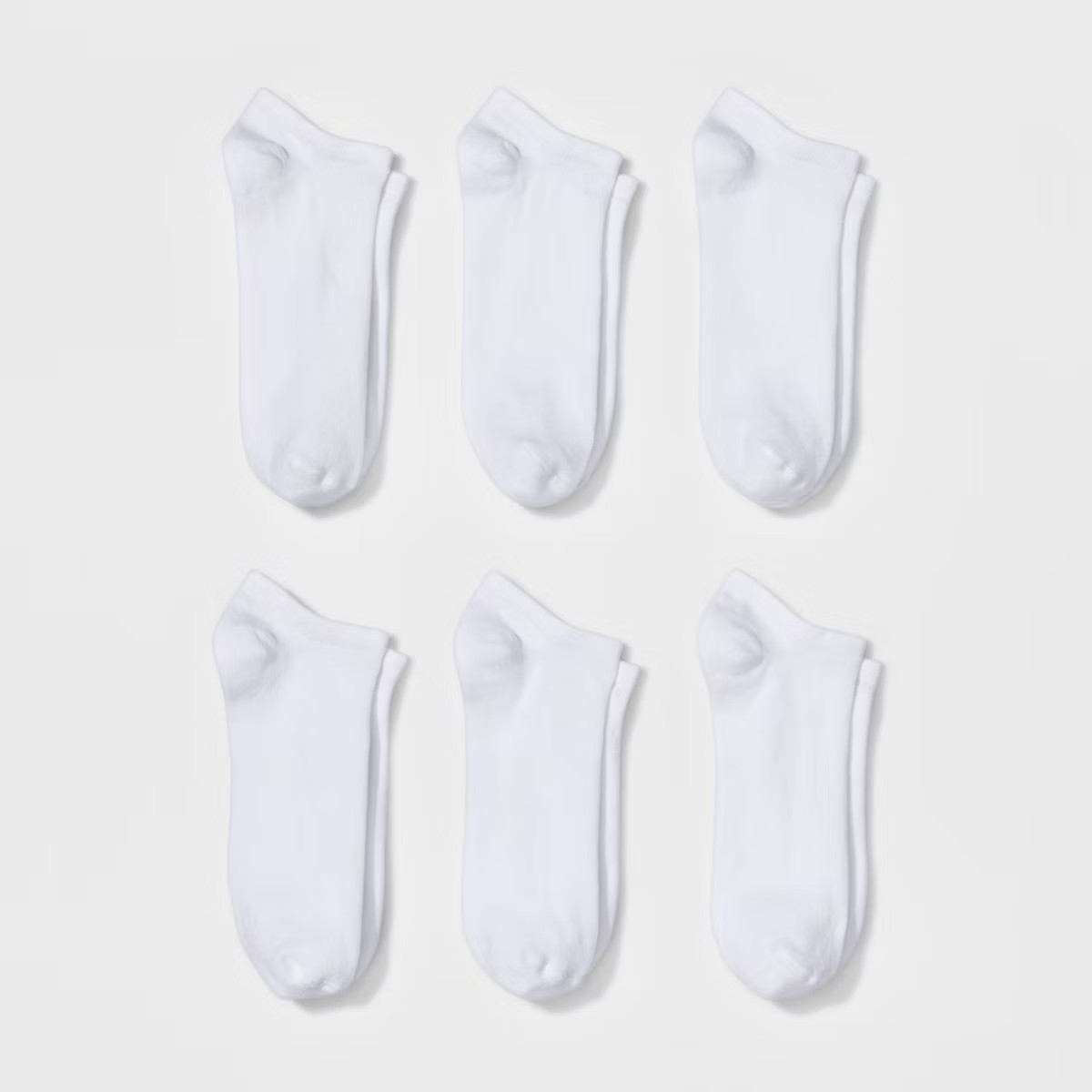 Women's 6pk Low Cut Socks - A New Day™ White 4-10 | Target