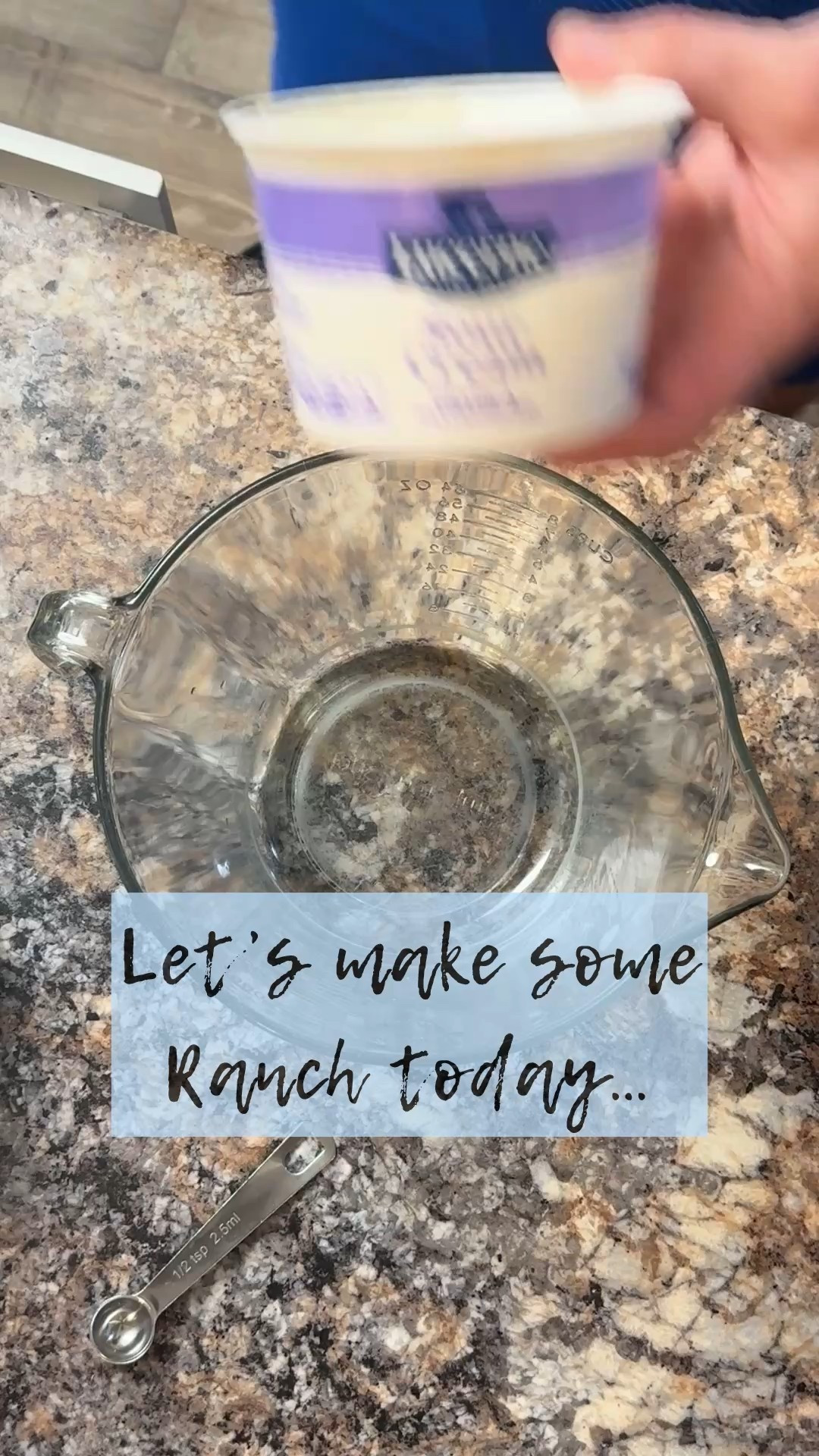 Making fresh food has become my goal for 2026!! There is so may bad things in the food we eat so why not make more from scratch!! This Ranch recipe is so good. My kids love it too which is a huge plus. 
#freshfood #madefromscratch #homemade #militarywife #cottagebakery

#LTKmomlife #LTKdayinmylife
