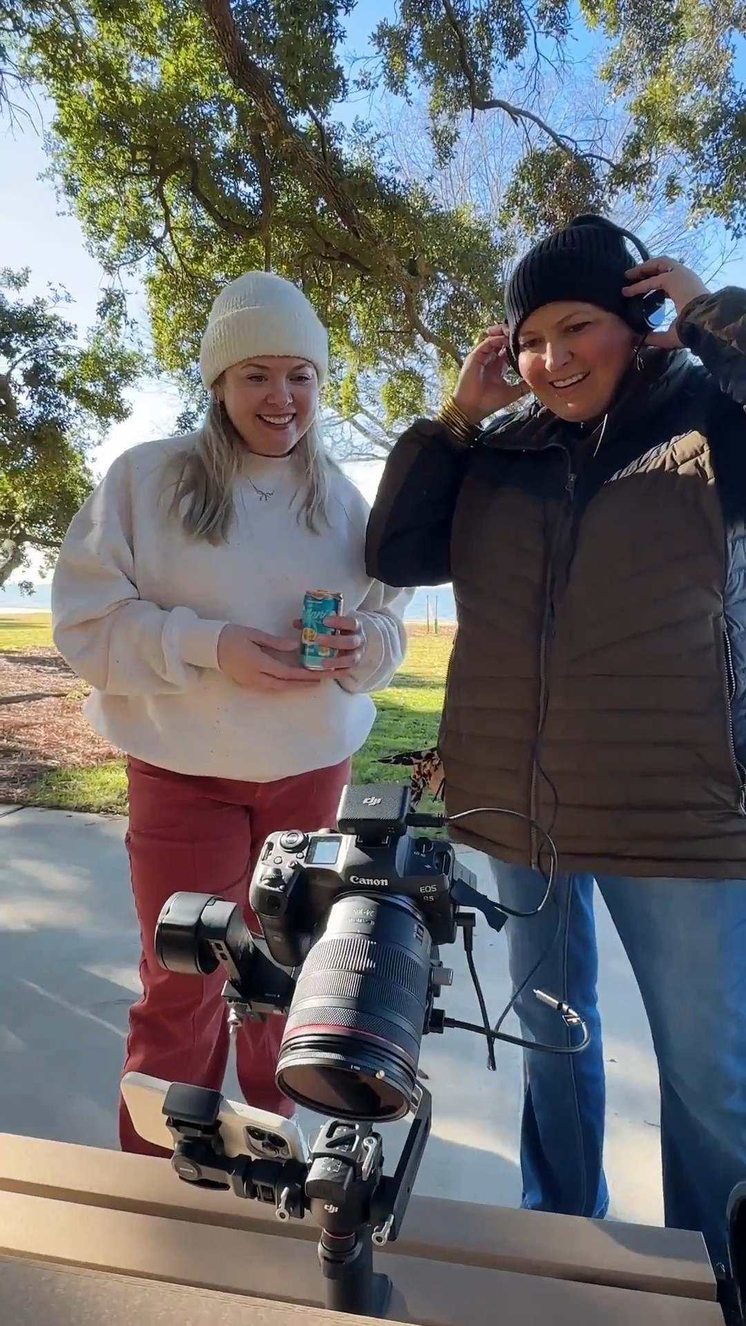 Proof that creativity > cold weather. A little BTS at a production day with my media company Cacti Palm Productions. 

The brrr ain’t no thanggg, thanks to my favorite pull over from DSG! I’m wearing a size large. It’s cozy and fits loosely in all the right ways. 

#LTKdayinmylife