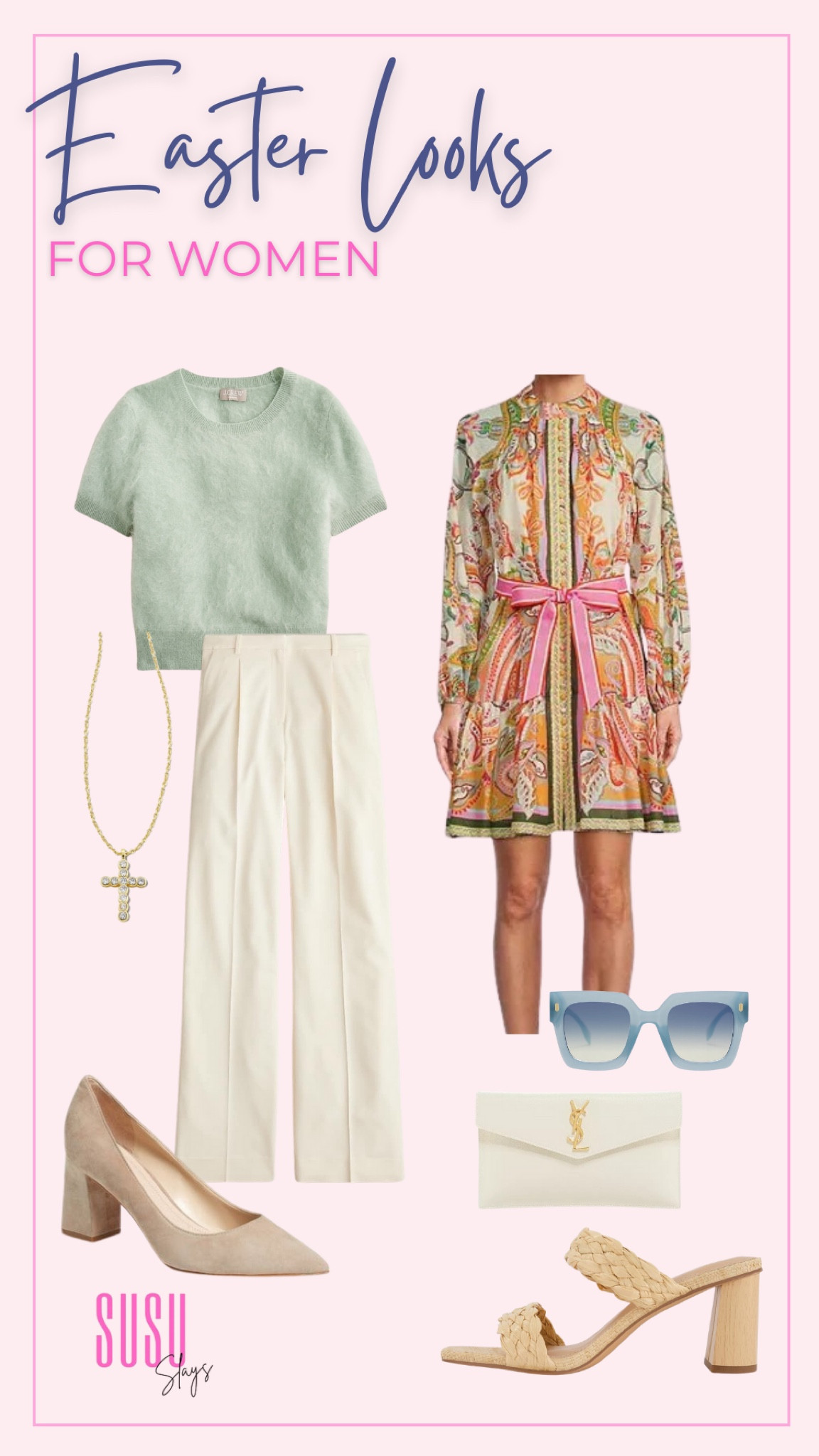 Two different types of Easter outfits I am loving! Whether you are team pants and top or team dress, these outfits will be perfect for Easter events  

#LTKstyletip #LTKSpringSale #LTKSeasonal