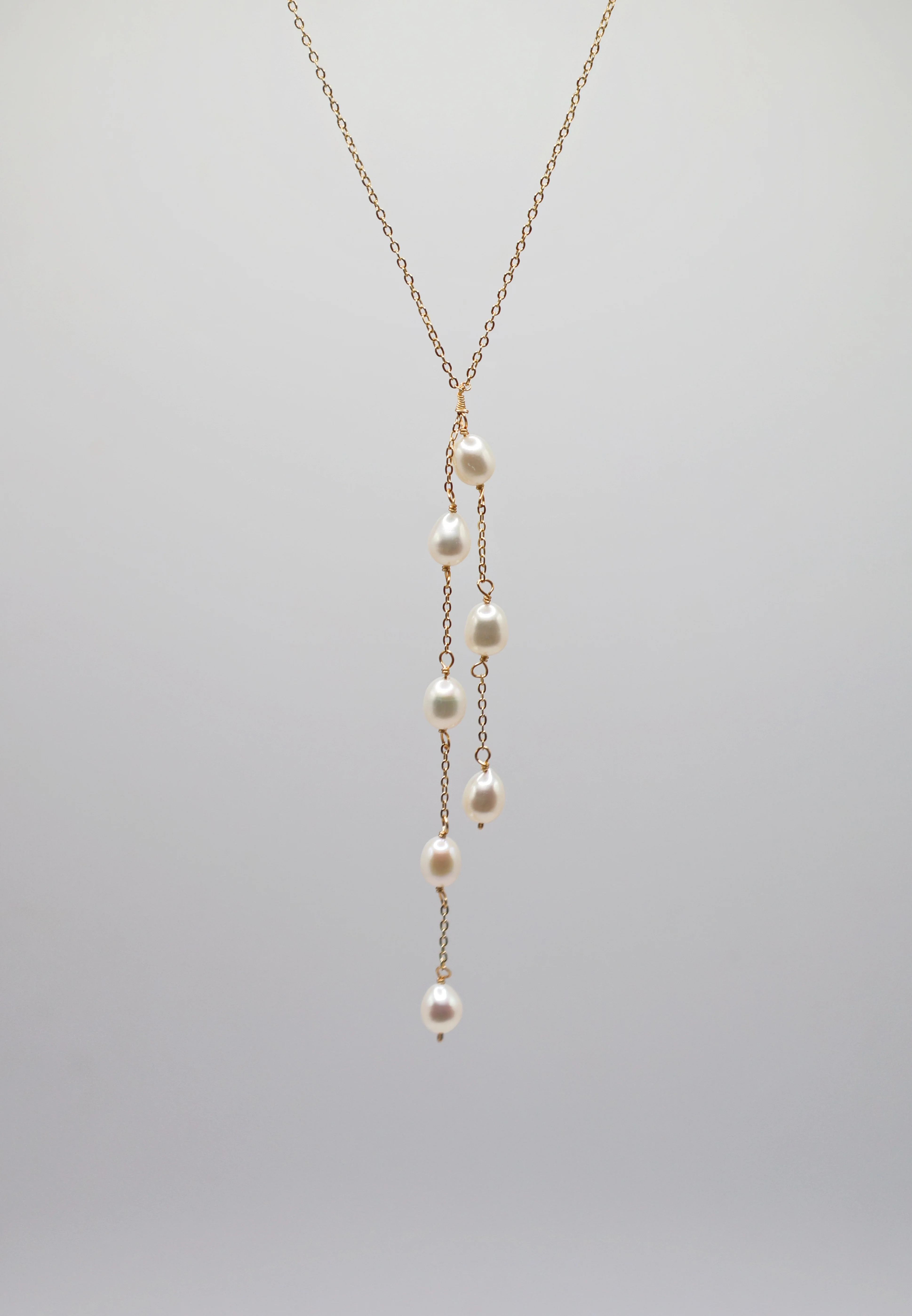 Gemini Drop Necklace | 18k Gold Jewelry by Apelila | Apelila Jewelry