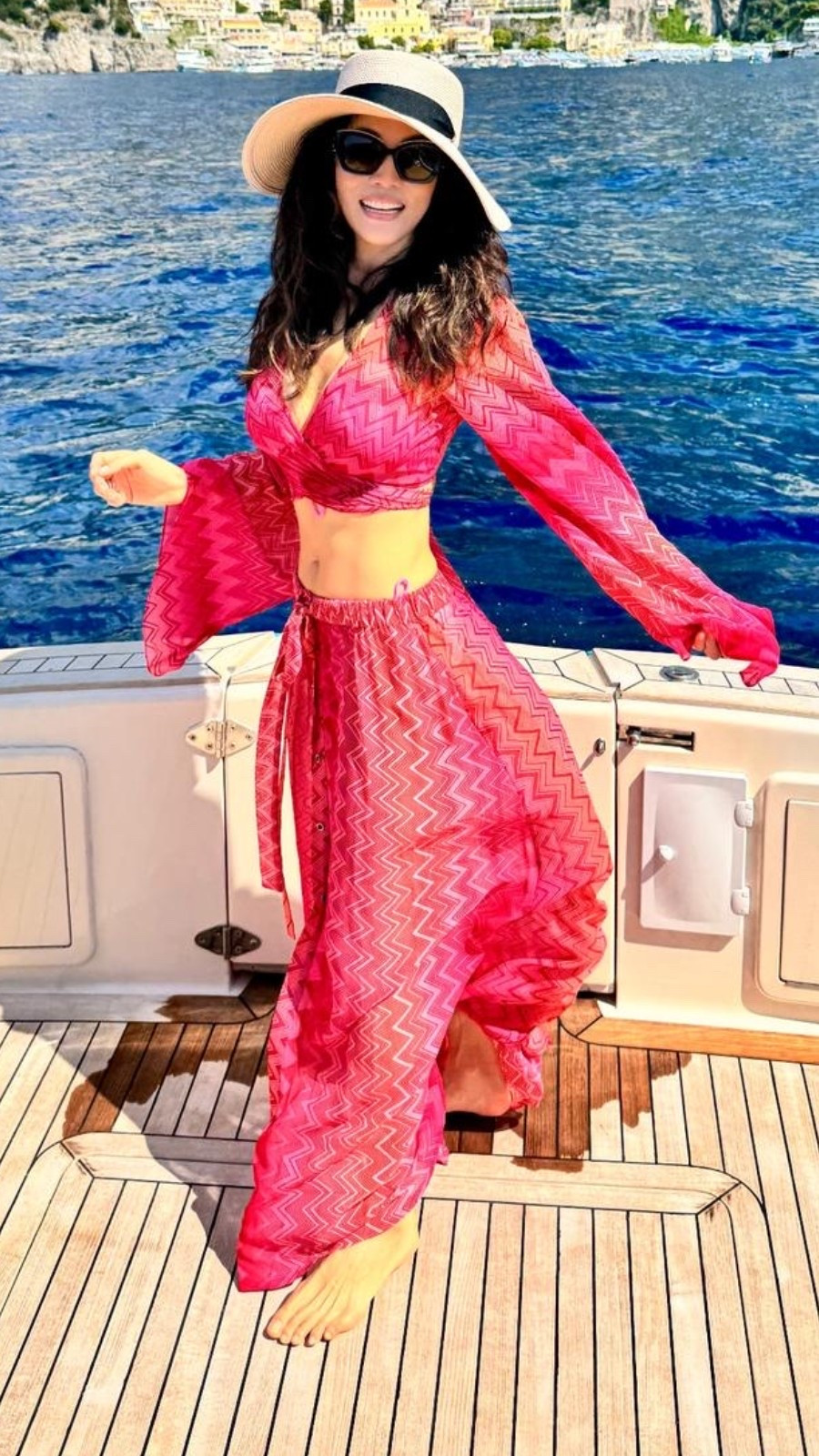 This is my idea of a perfect summer day. Hot pink, Missoni-style print, on a boat in Italy — does it get better than that? I found some similar pieces and linked them on my LTK so you can get the same vibe for your summer vacation.

#capristyle #italianriviera #resortfashion #summerstyle #missoniprint #yachtstyle #vacationstyle #summeroutfit #resortwear

#LTKSeasonal #LTKSwim #LTKootd