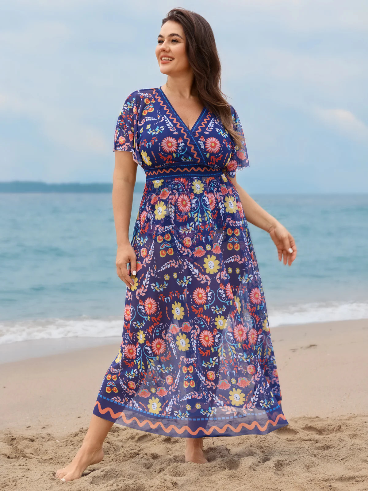 Sarong Two-Piece Tummy-Control One-Piece Swimsuit | Bloomchic