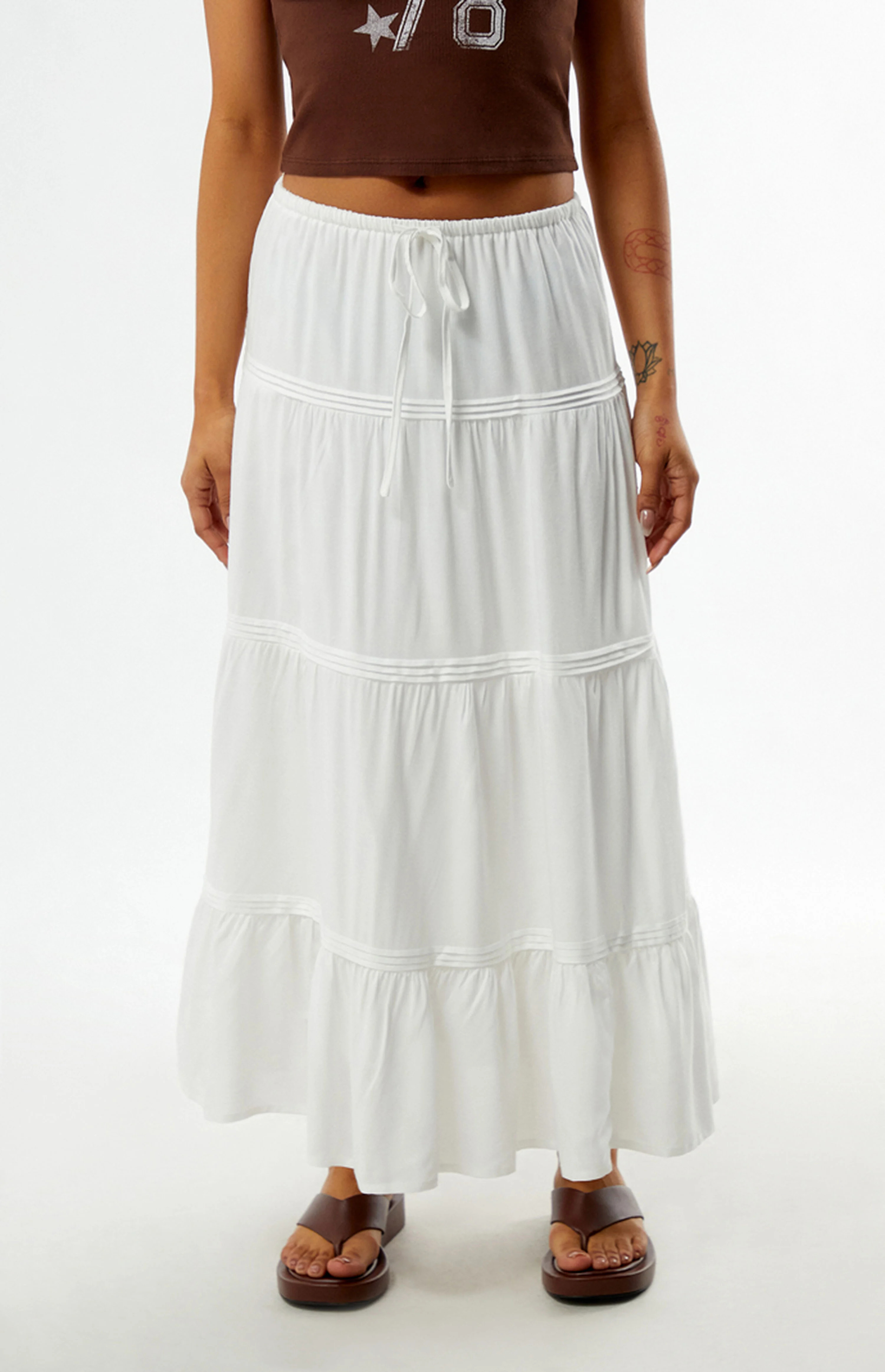 Your Favorite Tiered Maxi Skirt | PacSun