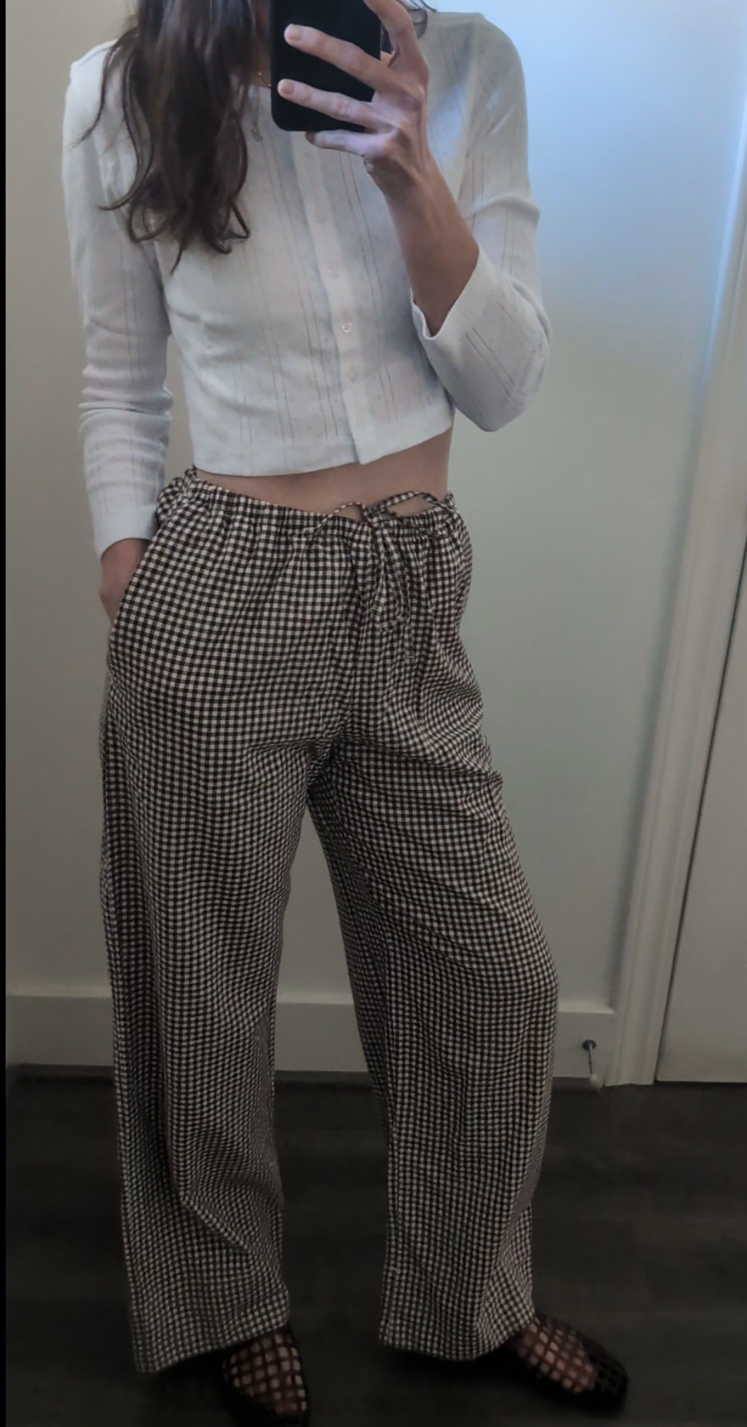 Spring outfit idea, linen pants, white cardigan, jelly mule

#LTKootd #LTKSeasonal