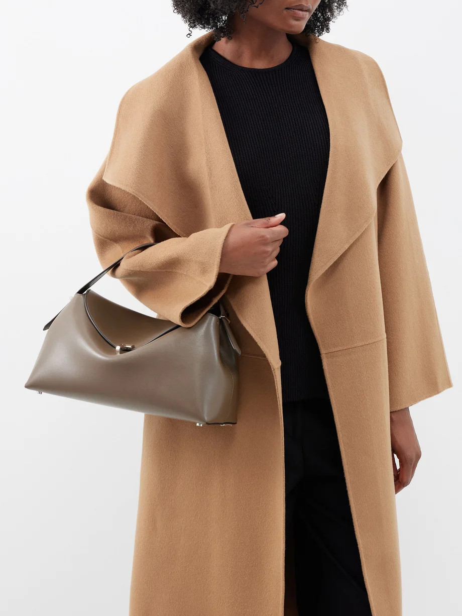 T-Lock large grained-leather cross-body bag | Toteme | Matches (US)