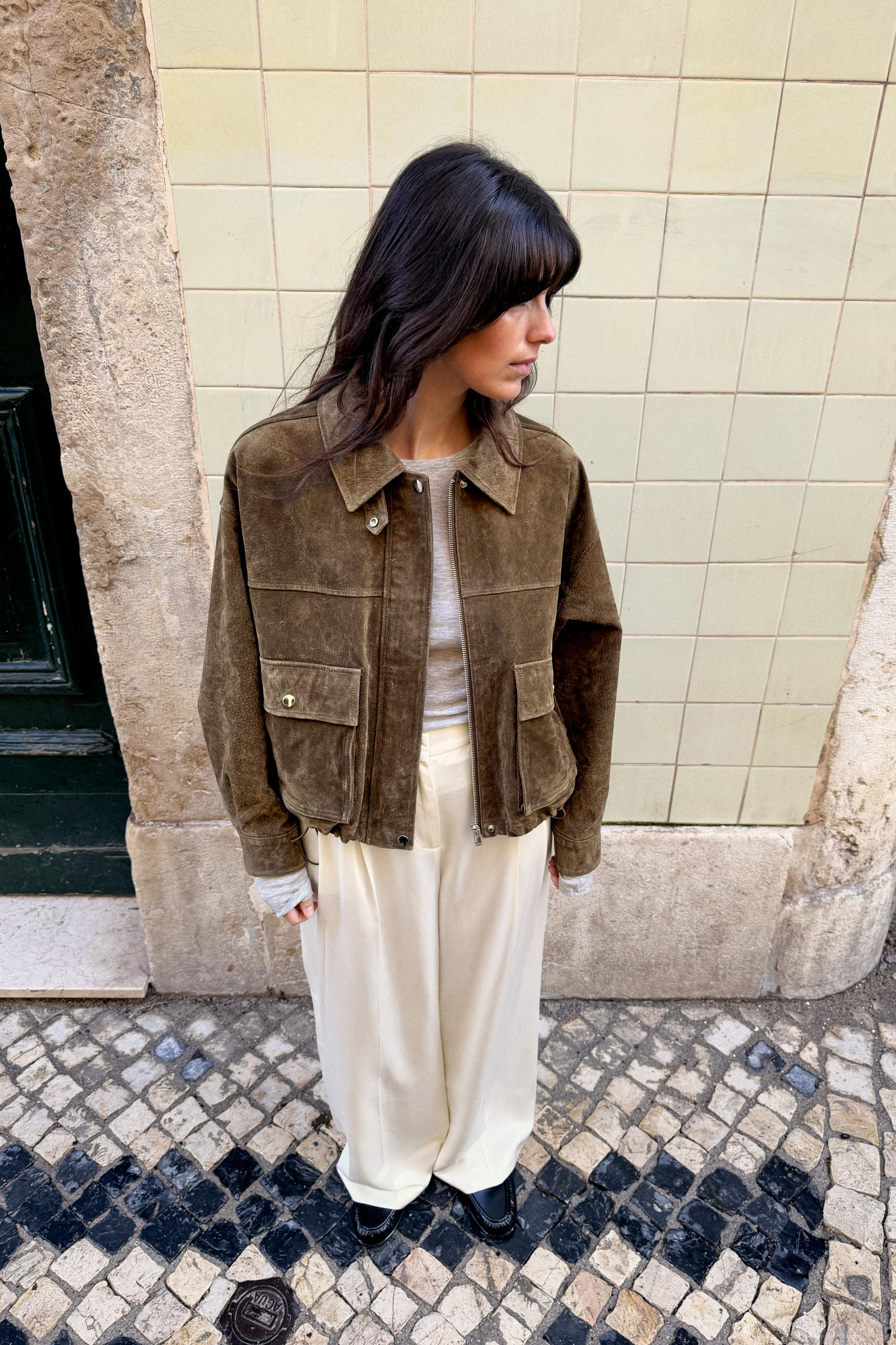 100% LEATHER BOMBER JACKET | Zara US