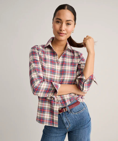 Cotton Plaid Sadie Shirt | UNTUCKit (US)