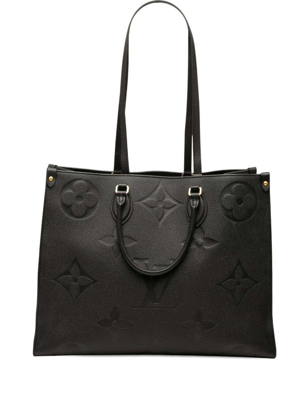 Louis Vuitton Pre-Owned 2020 Monogram Empreinte Onthego GM satchel - Black | Farfetch Global