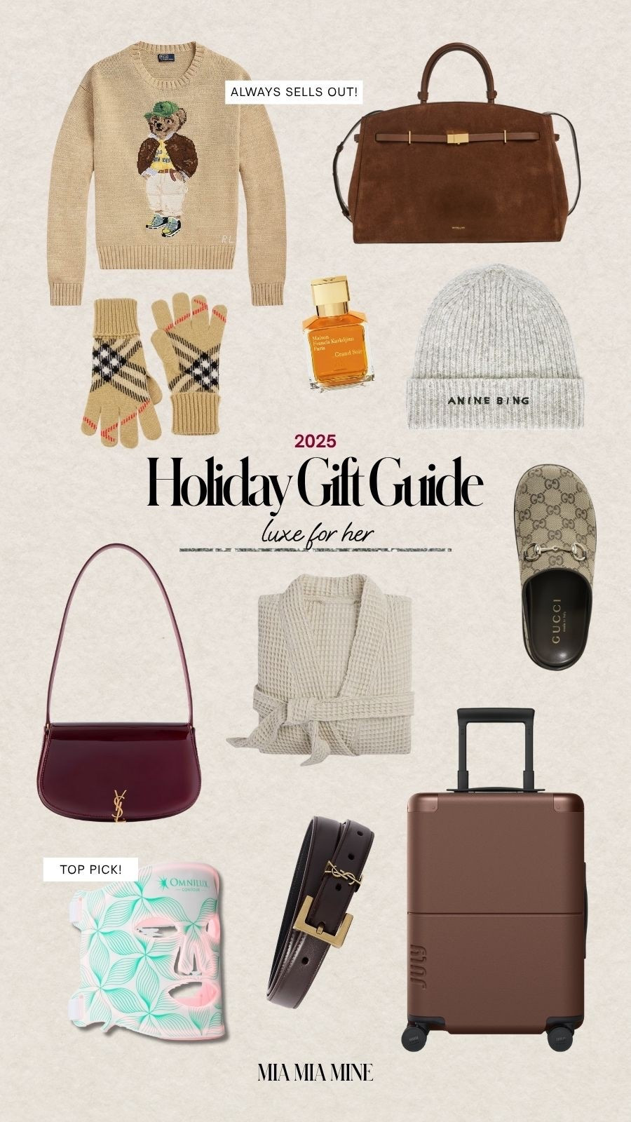Holiday gifts for her, luxury gifts, gift guide for her 



#LTKHoliday #LTKStyleTip #LTKGiftGuide