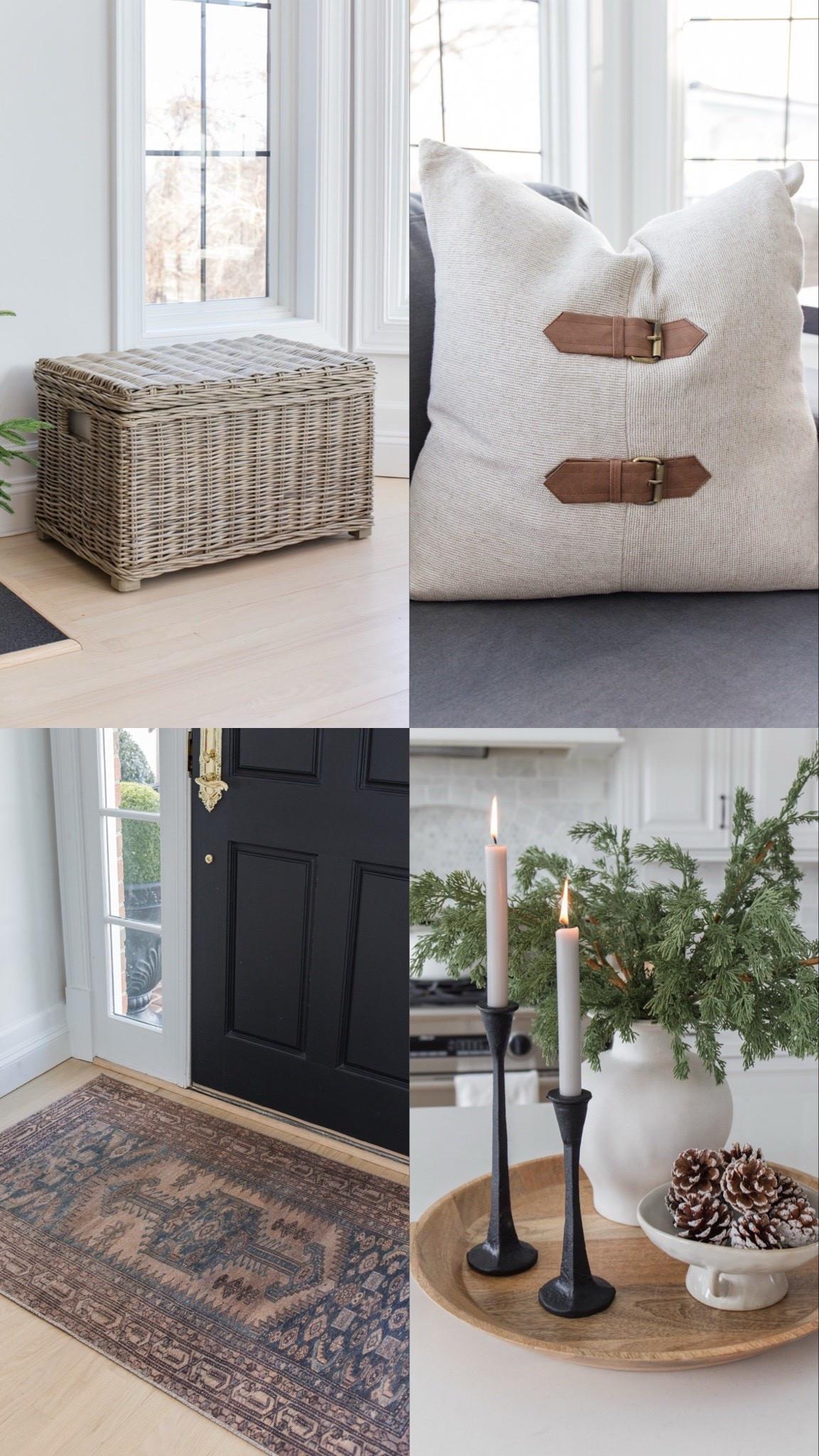 Find these winter home decor favorites like the wicker trunk, accent pillow, candlesticks and door mat on @wayfair.

#wayfair #wayfairpartner

#LTKStyleTip 



#LTKSeasonal #LTKHome