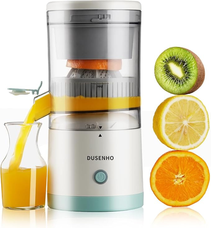 Espremedor elétrico recarregável – Máquina de suco cítrico com USB e escova de limpeza port... | Amazon (BR)