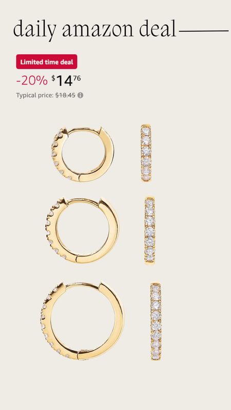 Daily Amazon deal: set of 3 huggie hoop earrings 

#LTKsalealert #LTKfindsunder50
