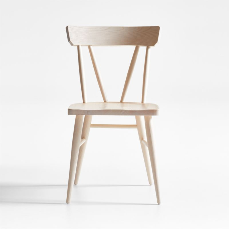 Juni Bleached Ash Dining Chair + Reviews | Crate & Barrel | Crate & Barrel
