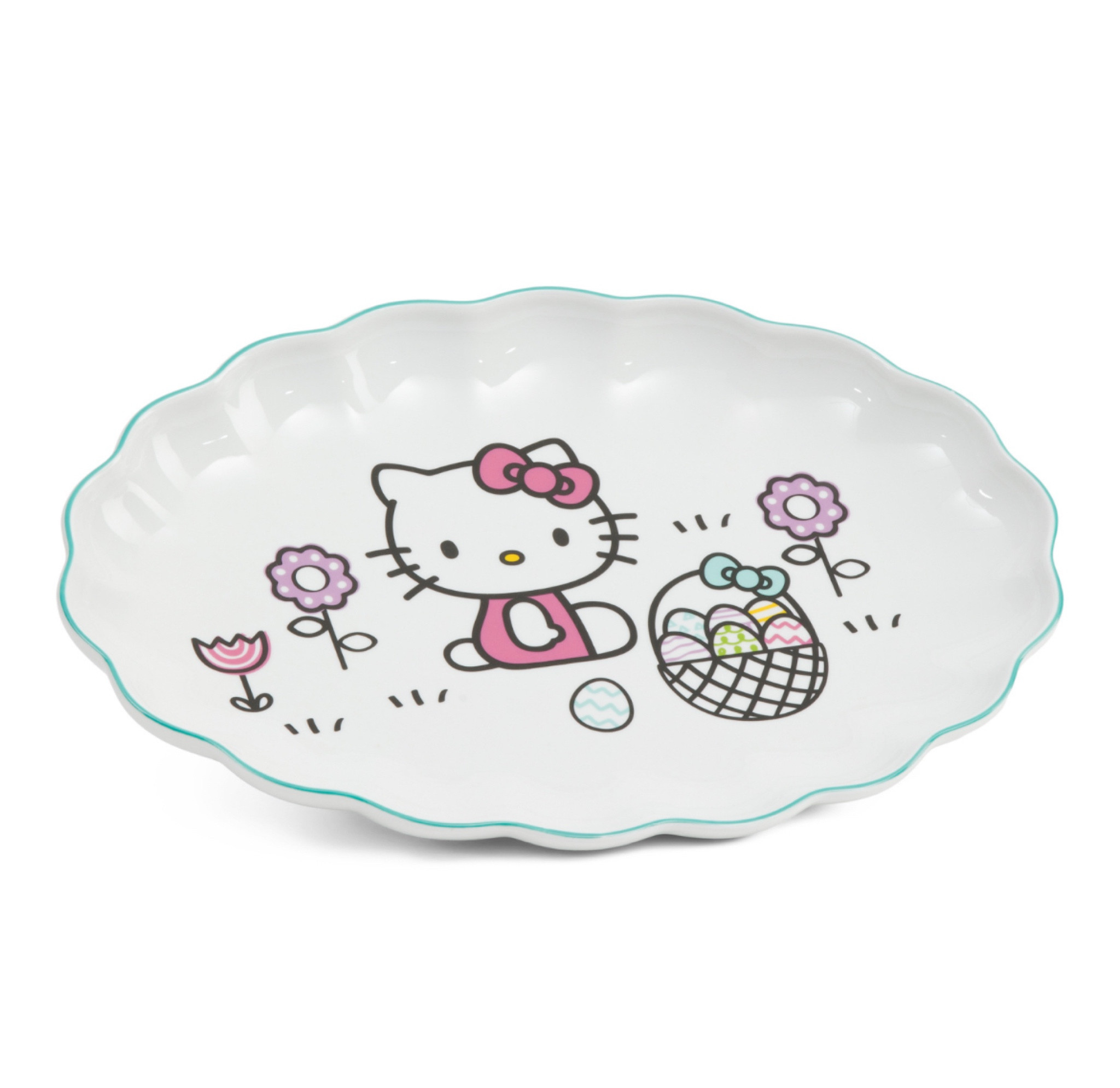 Hello Kitty Easter Scalloped Oval Platter