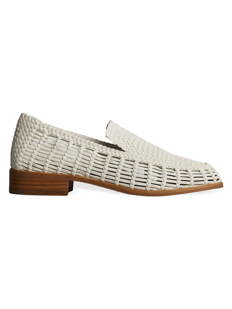 Women's Sid 30MM Woven Loafers - Antique White - Size 6.5 | Saks Fifth Avenue