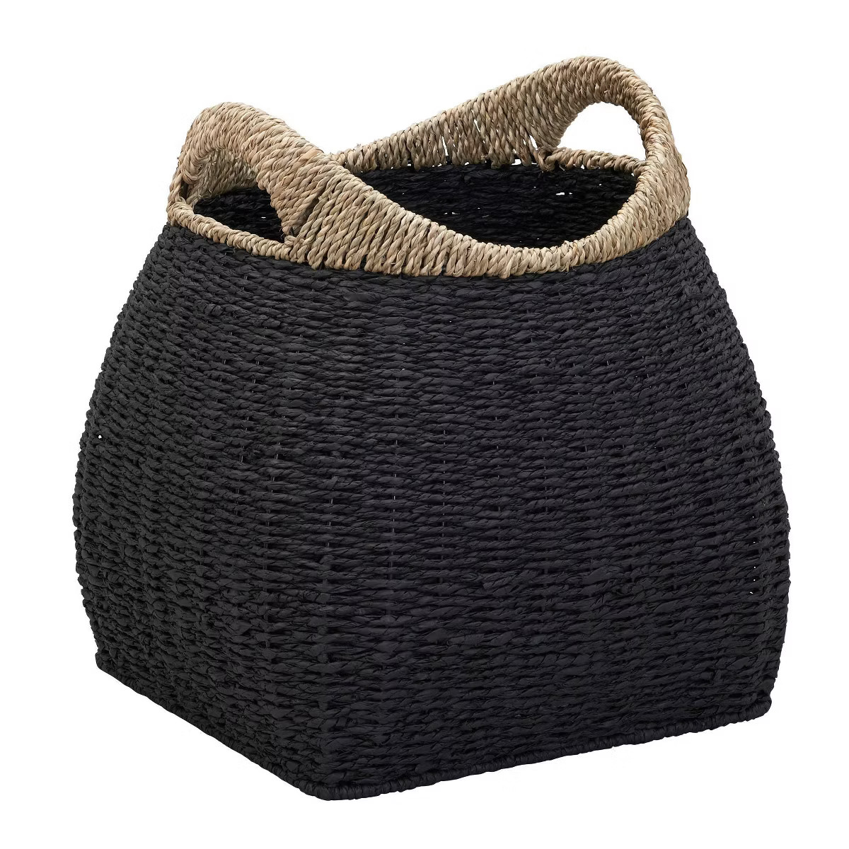 Household Essentials Two-Tone Basket Seagrass and Paper Rope | Target