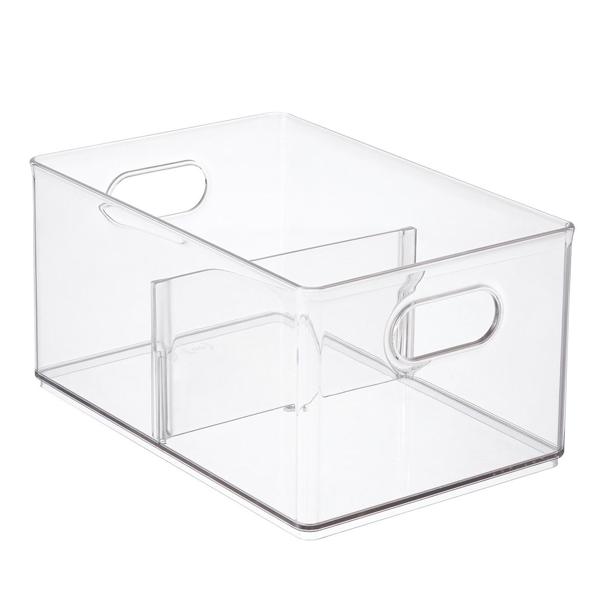 THE HOME EDIT Divided Freezer Bin Clear | The Container Store