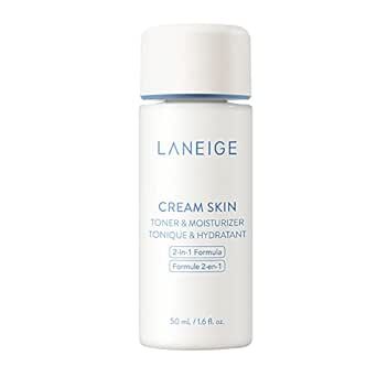 Amazon.com: LANEIGE Mini Cream Skin Toner & Moisturizer: 2-in-1 Amino Acid Rich Liquid, Soothe, H... | Amazon (US)