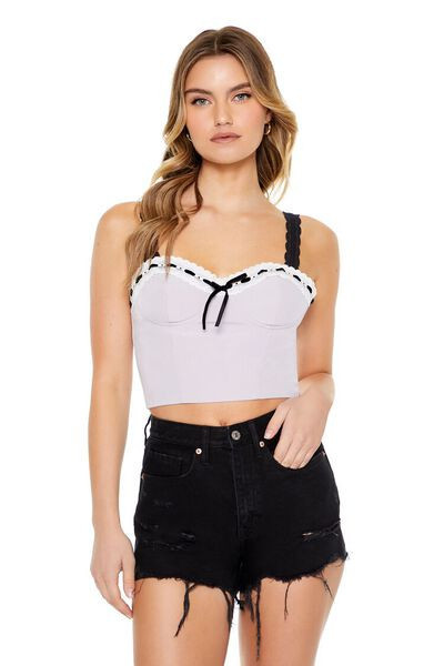 Sweetheart Bow Crop Top | Forever 21