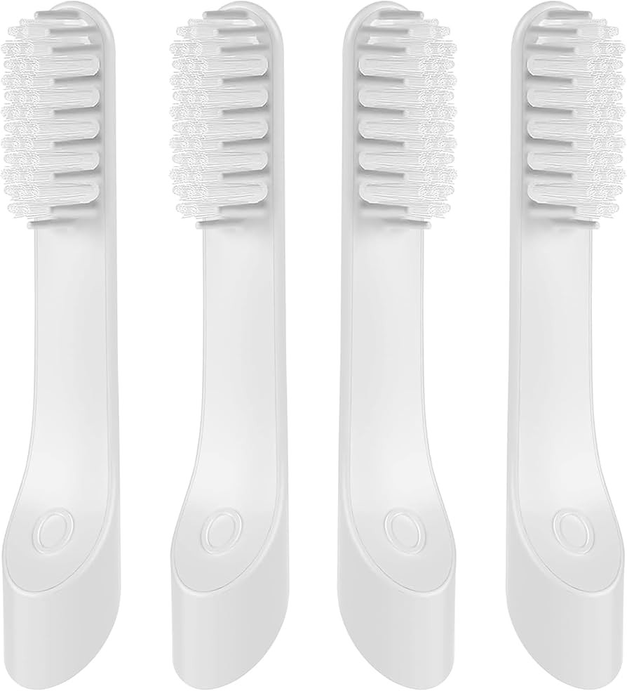 Toothbrush Replacement Heads for Quip - Adult Refill Electric Toothbrush Heads, Light Grey, 4-Pac... | Amazon (US)