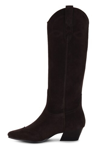 Steve Madden Dollie Boot in Brown Suede from Revolve.com | Revolve Clothing (Global)