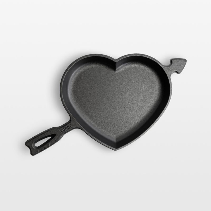 Lodge 9" Heart Cast Iron Skillet | Crate & Barrel | Crate & Barrel