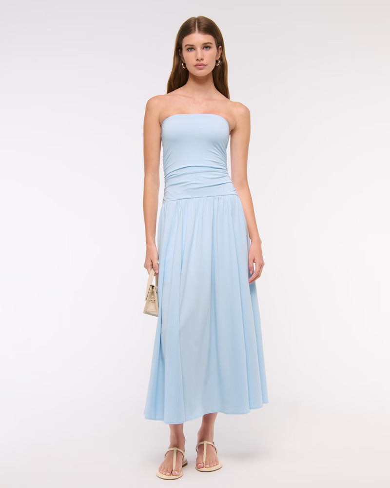 Women's Knit Tube Drop-Waist Maxi Dress | Women's Dresses & Jumpsuits | Abercrombie.com | Abercrombie & Fitch (US)