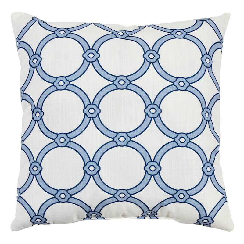 Providence Trellis Print Throw Pillow, 18" | At Home