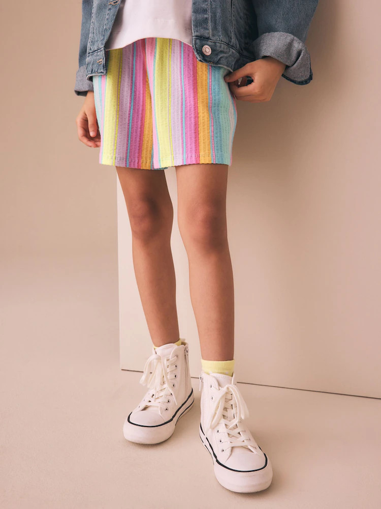 Regenboogstrepen - Short met textuur (3-16 jr) | Next EU
