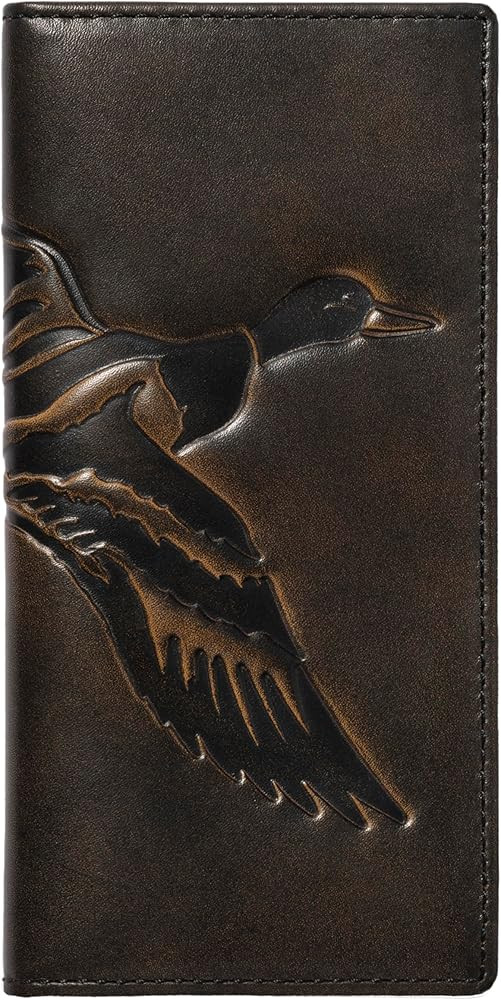 House of Jack Co. Duck Long Bifold Wallet for Men, Full Grain Cowhide Leather Rodeo Wallet, Hunti... | Amazon (US)