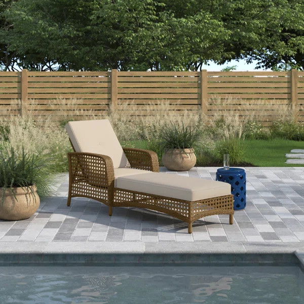Cain Outdoor Wicker Chaise Lounge | Wayfair North America