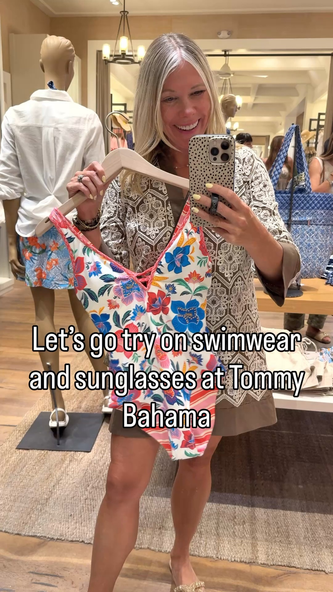 Sunglasses and swimwear. Size 4 or 6 in l swimsuits. XS or XXS in the coverups 