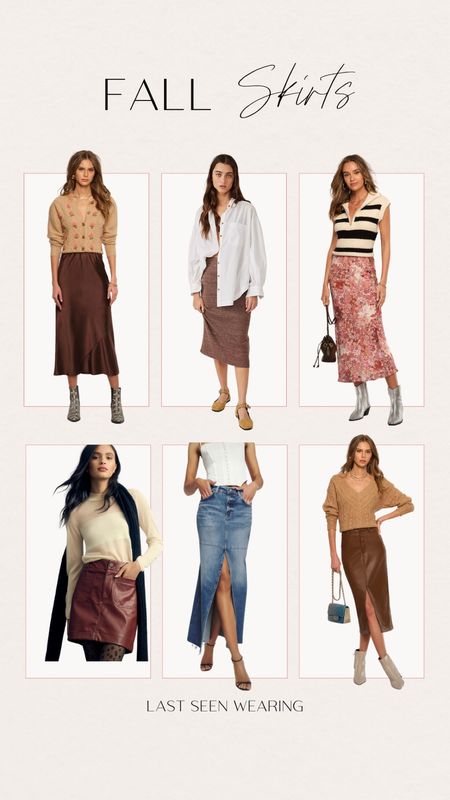 Fall Skirts 
#denimskirt #leatherskirt

#LTKstyletip #LTKSeasonal