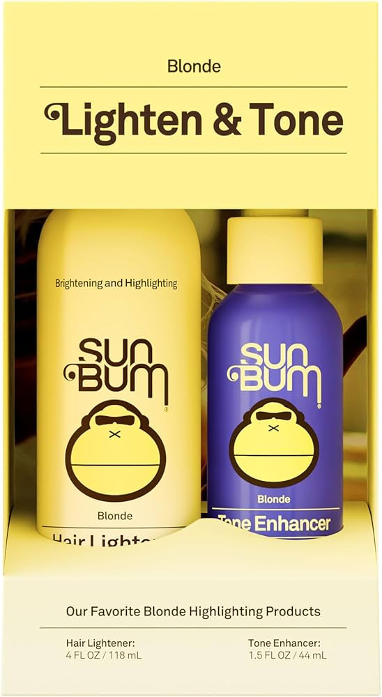 Sun Bum Lighten and Tone Travel Kit - Blonde Hair Lightener and Tone Enhancer - Enhances Hair Col... | Amazon (US)