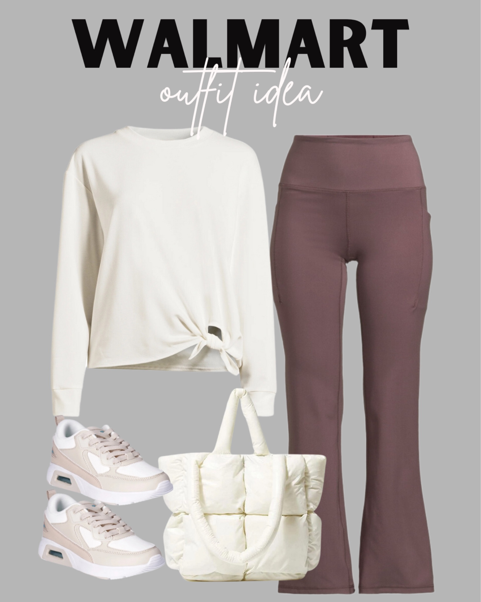 Walmart athleisure outfit idea 







#walmart #walmartfashion #walmartstyle #walmartoutfit #casualoutfit #casualoutfitidea #activewear #puffertote #sneakers #widelegleggings #activewear #active #avia #walmartactivewear #outfitidea #outfitinspo #walmartoutfitinspo #flareleggings #activewearleggings 

#LTKfitness #LTKstyletip #LTKfindsunder50