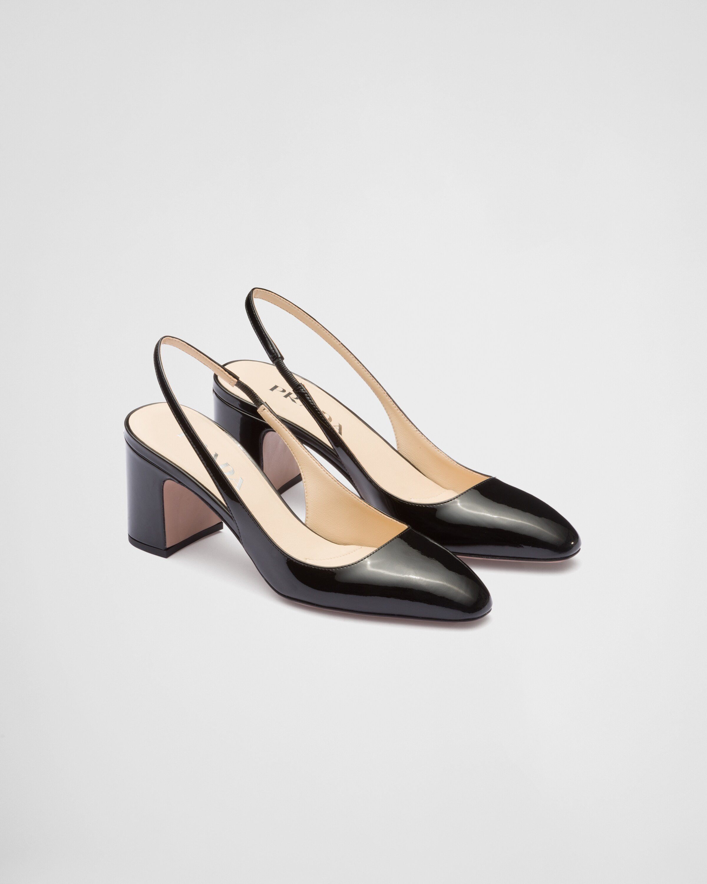 Slingback-Pumps aus Lackleder | Prada DE