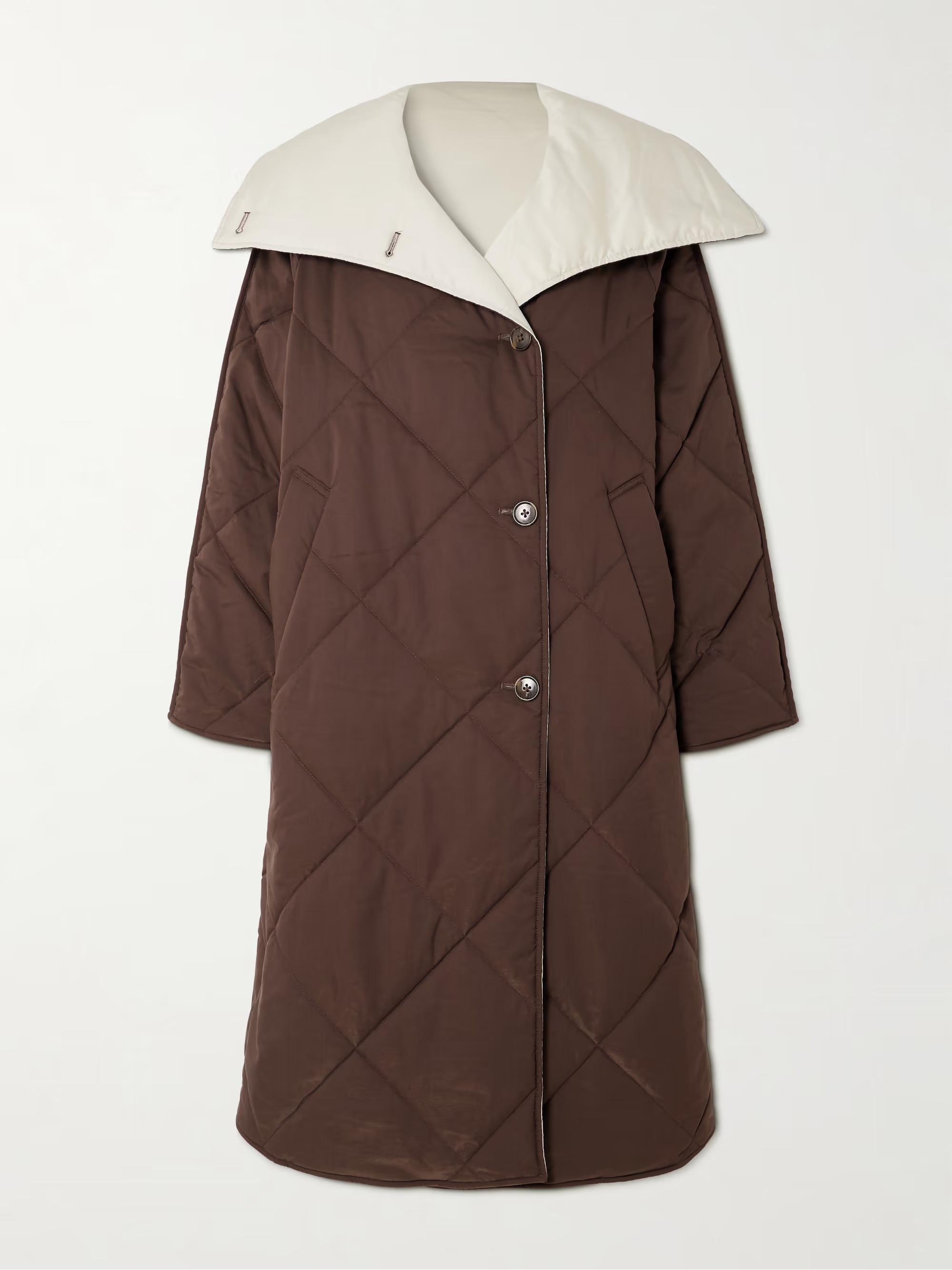 Annalise reversible quilted Lyocell-blend coat | NET-A-PORTER (US)