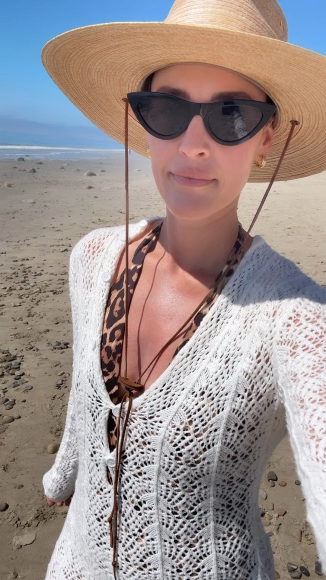 SUN \ beach outfit ☀️ new $39 sunglasses, $49 leopard swimsuit, coverup and straw hat😎

Vacation
Spring break 

#LTKWatchNow #LTKSwim #LTKSeasonal