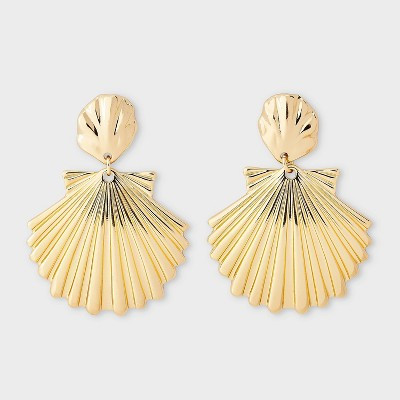 Shell Drop Earrings - A New Day™ Gold | Target