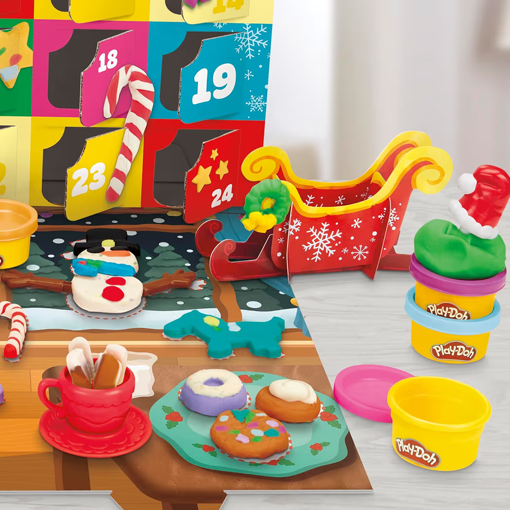 Play-Doh Holiday Advent Calendar for Kids 3 and Up, 24 Day Countdown, Multiple Surprise Gifts Beh... | Amazon (US)