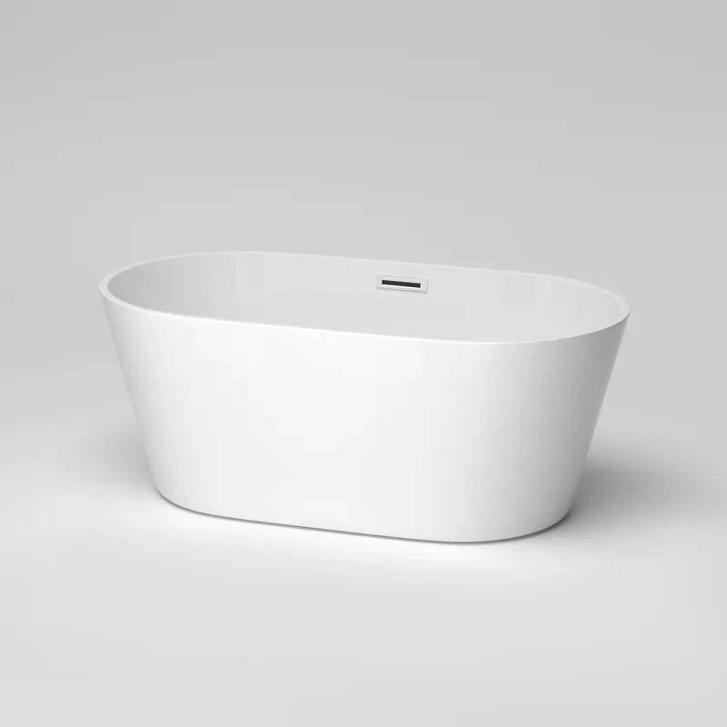 60'' x 31.1'' Freestanding Soaking Acrylic Bathtub | Wayfair North America