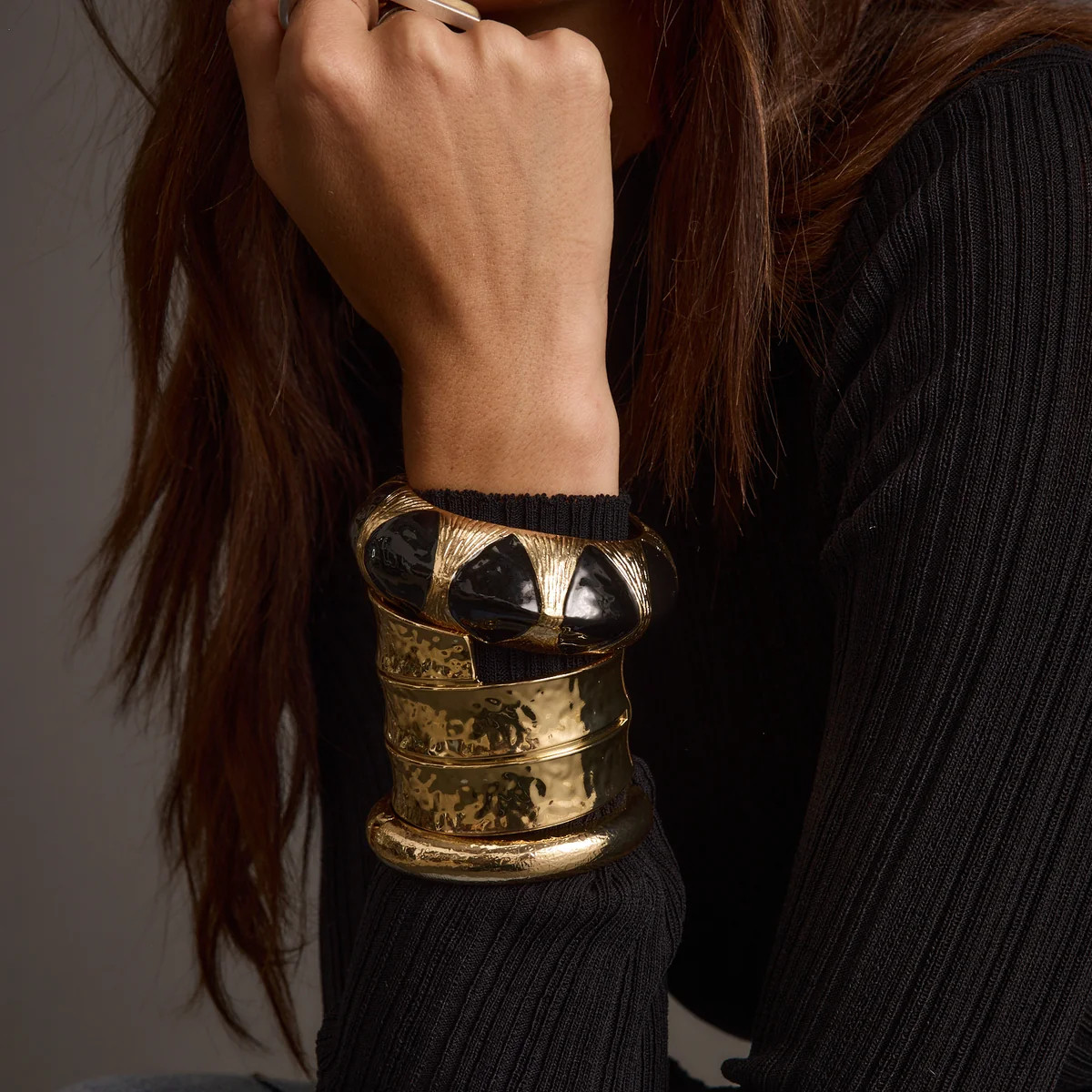 Yana Set of 3 Gold Bangles | 12th Tribe