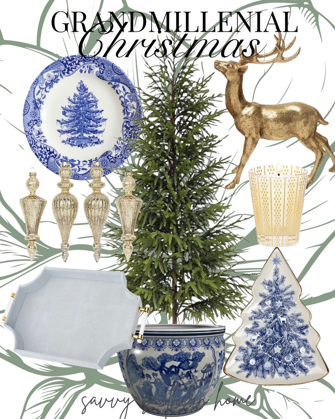 Grandmillennial Christmas ✨🎄
Classic blue and white meets timeless holiday charm. Mixing chinoiserie, gold accents, and vintage-inspired details for a look that feels both nostalgic and elevated. Tap to shop my favorite pieces for a sophisticated Christmas at home! 💙🎁

#GrandmillennialStyle #ChristmasDecor #BlueAndWhiteDecor #ChinoiserieChristmas #LTKHoliday #LTKHome #HolidayStyling #TimelessInteriors #ClassicChristmas

#LTKHoliday #LTKSeasonal #LTKHome