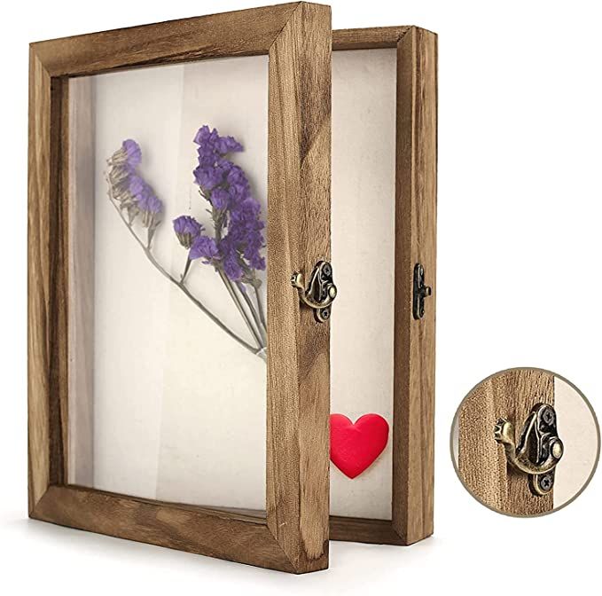 Shadow Box Frame 8 x 10 Shadowbox Display Case Picture Frame with Linen Back Memorabilia Bouquet ... | Amazon (US)