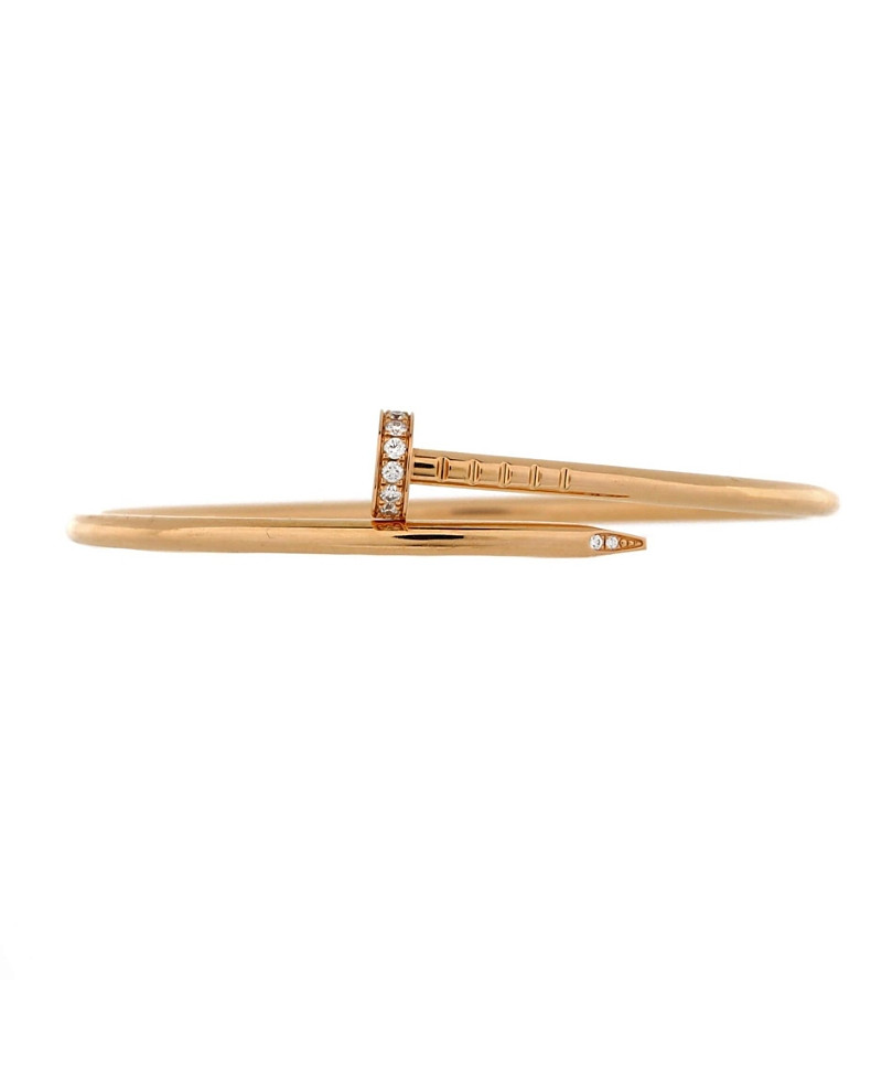 Pre-Owned Cartier Juste un Clou Bracelet 18K Rose Gold with Diamonds | Bloomingdale's (US)