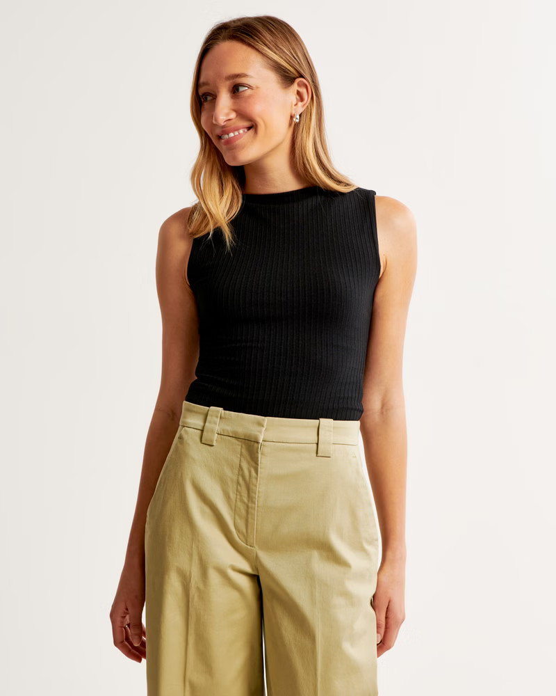 Rib Slash Bodysuit | Abercrombie & Fitch (US)